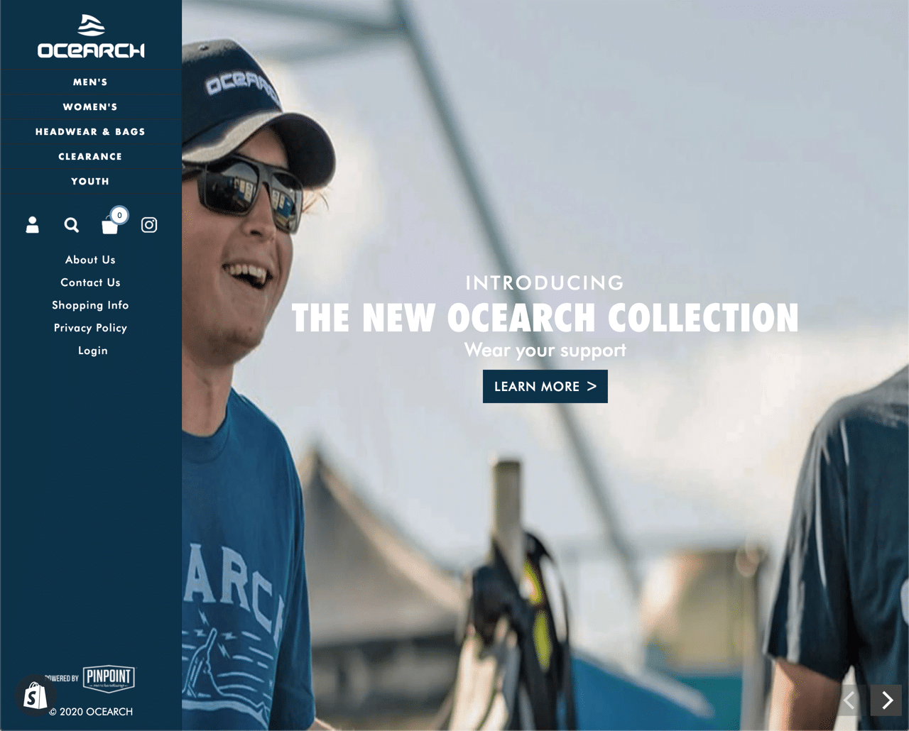 Ocearch Shopify