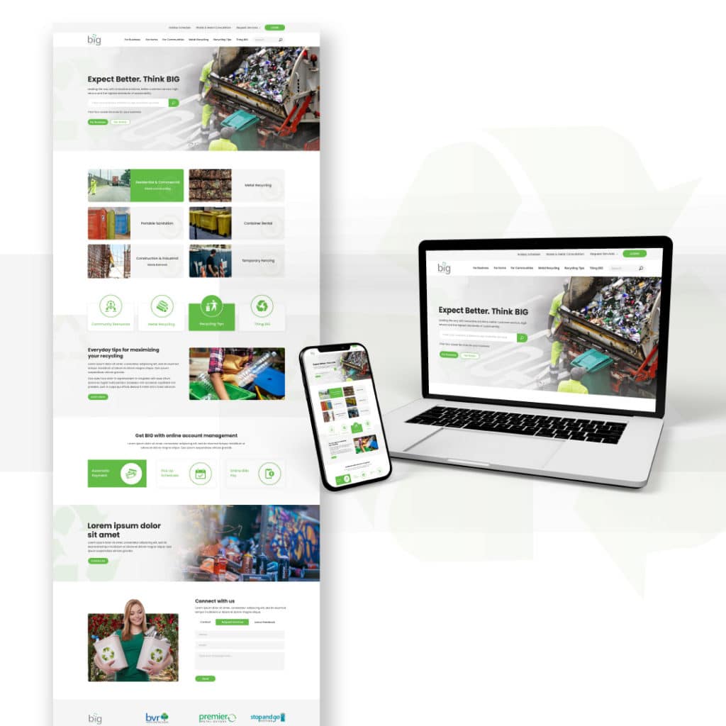 BIG Company WordPress Website Design and E-Commerce platform