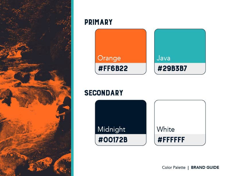 Great Outdoor Sites Branding Guide Colors