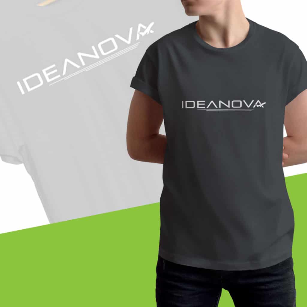 Logo and Grey T-Shirt Design