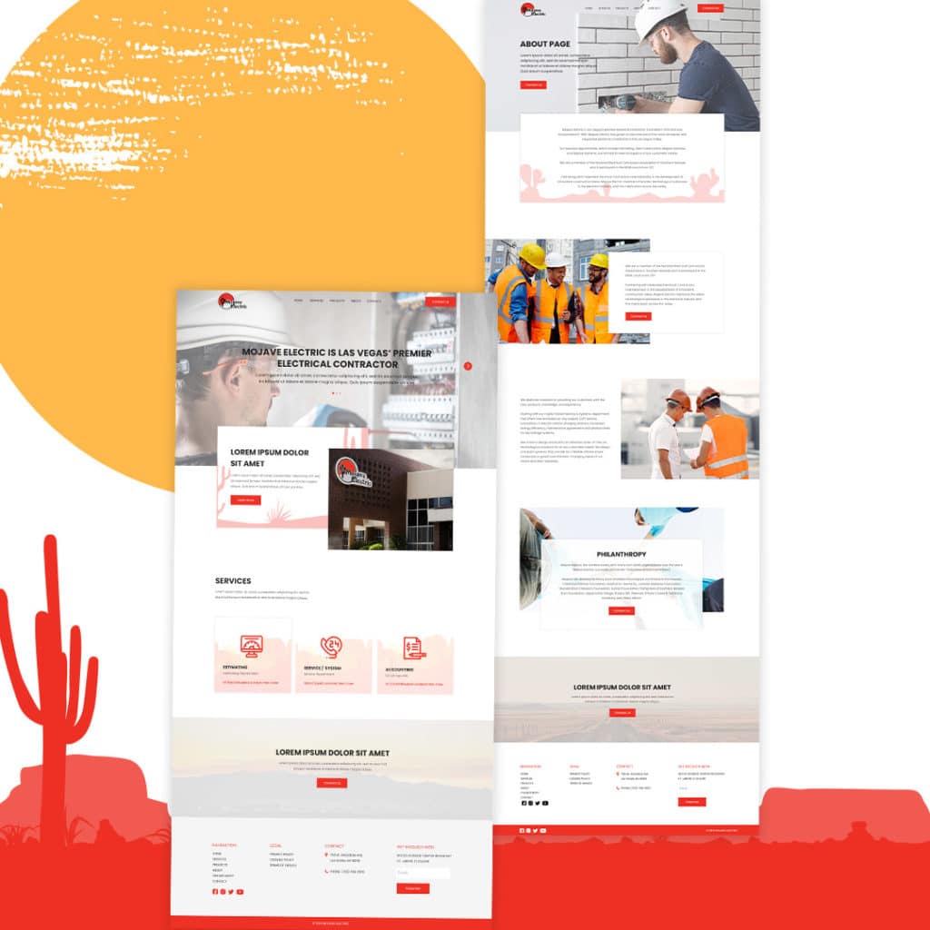 Mojave Electric WordPressCustom Business Website Design