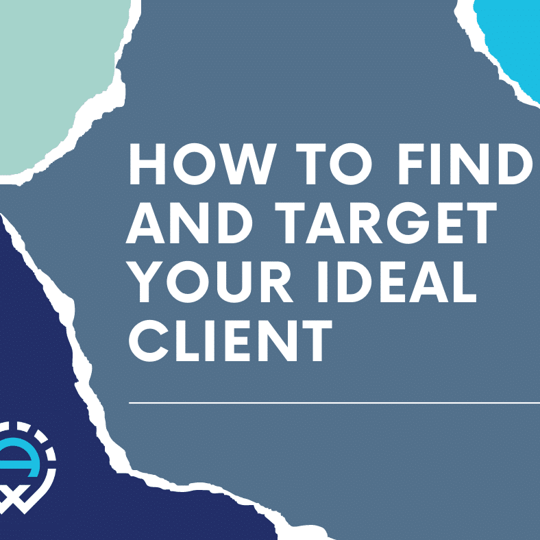 Torn paper that says "how to find and target your ideal client" with WebArc logo